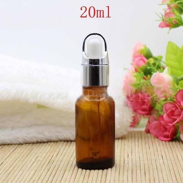 

storage bottles & jars 20ml brown glass dropper bottle,20cc essential oil/perfume bottle,empty cosmetic container,makeup sub-bottling (20pc/