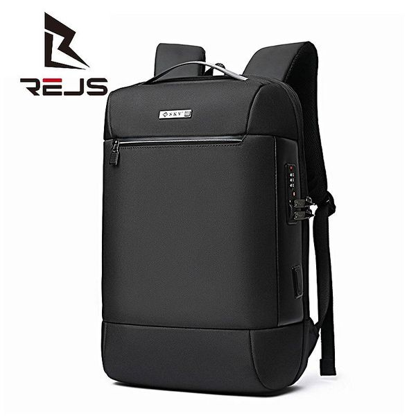 

anti-theft backpack men business office work 15.6 inch lapbackpacks with charging waterproof travel school bag