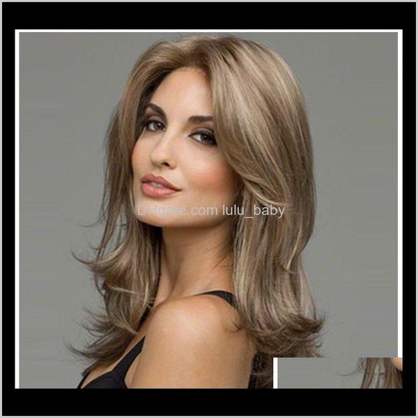

zf blonde 58cm white black both wave curly european style fashion mw6sm jumf5