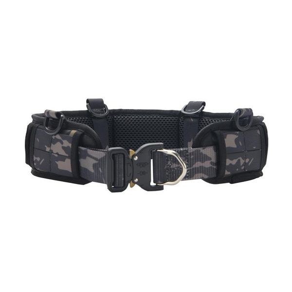 

tactical wide waistband water bomb molle multifunctional waist support, Black;gray