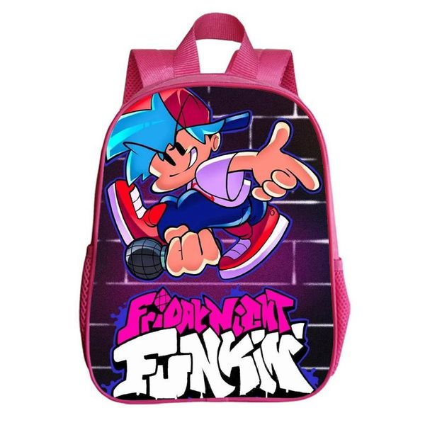 

school bags children game friday night funkin backpack schoolbag for boys printing book bag kids