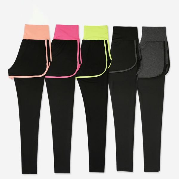 

yoga outfits sport shorts quick drying trousers for women workout fitness gym running short pant female elastic waistband sportswear, White;red