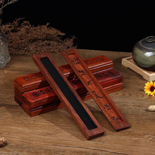 

bamboo incense burner stick holder drawer -stick box fragrance lamps