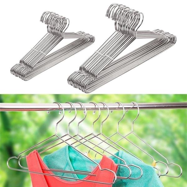 

hangers & racks 10 pack clothes heavy duty stainless steel metal pants hanging rack bar
