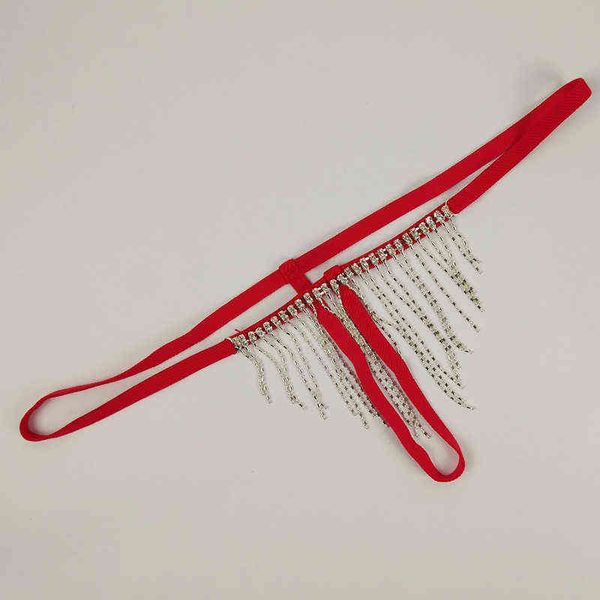 

nxy setextreme thongs women micro g-strings tangas tassel rhinestones chain panties t-back hollow out underwear erotic lingerie 1128, Red;black