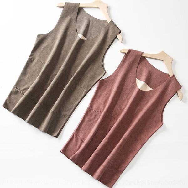 

c6n5 german warm underwear vestvelvet self heating warm vest men' inner wear seamless men' tank plush thickened slim autumn and, White;black