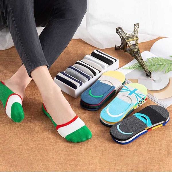 

socks boat invisible men's shallow mouth thin summer cotton socks, Black