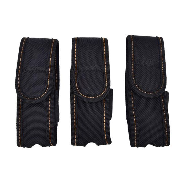 

black nylon holster for 26x112mm led flashlights torches