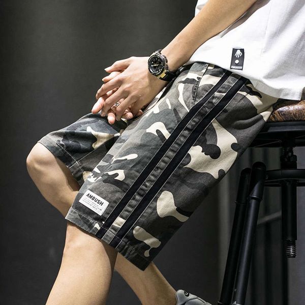 

pants summer thin fashion casual camouflage pure cotton loose beach, Black