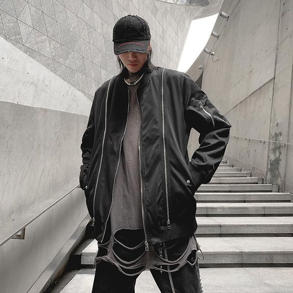 

men's jackets mens fashion and coats windbreaker bomber jacket 2021 autumn men cargo outdoors clothes casual streetwear, Black;brown
