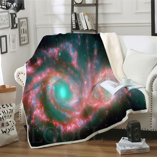 

cloocl blankets astronomical vast galaxy 3d print street style sofa travel throw blanket teens plush quilt