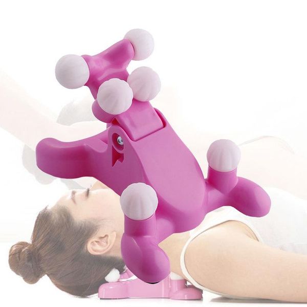 

neck traction massage pillow silicone massager relax shoulder care back stretch relaxation braces ys-buy accessories