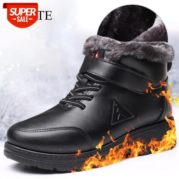 

winter safety work boots steel toe working men boots warm add velvet cold protective non slip anti smashing puncture proof shoes #aj0q, Black