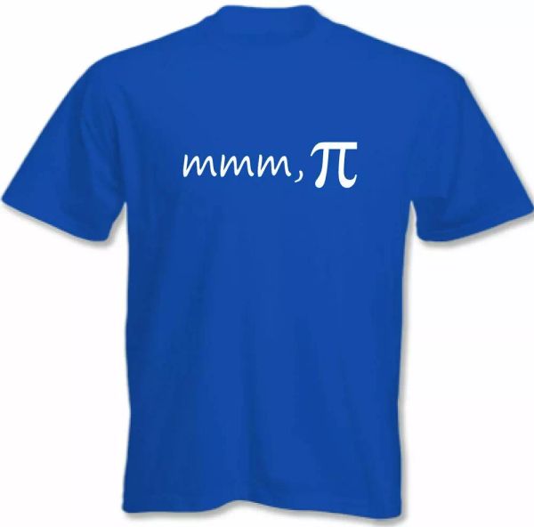 

geek t-shirt mmm pi mens funny pie, White;black