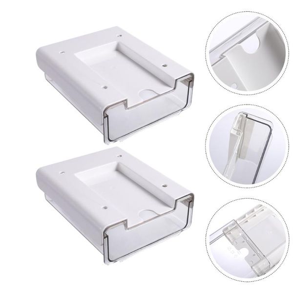 

storage drawers 2pcs under desk drawer organizer deskbox office pen holder