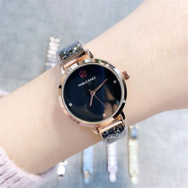 

wristwatches selling fashionable luxurious women's wristwatch metal chain drill diamond watch gifts for women, Slivery;brown
