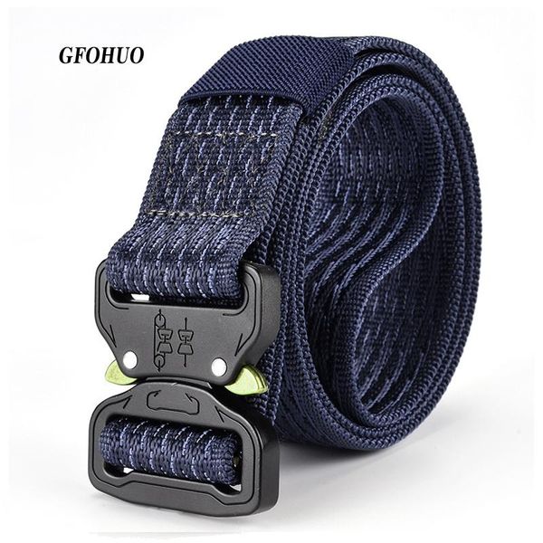 

3.7cm width style luxury design mentactical nylon belts breathe y outdoor sport canvas belt combat strap waistband, Black;brown