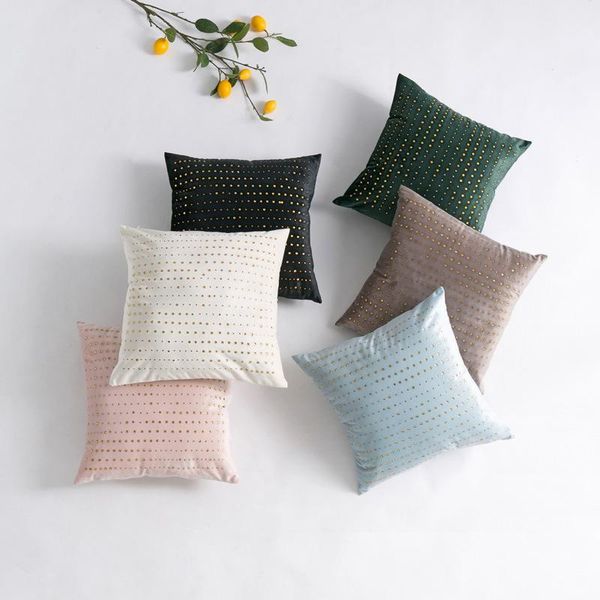 

light luxury european dutch velvet gold gypsophila drilling pillow coffee shop l bed sofa living room cushion