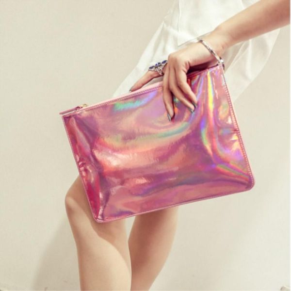 

evening bags 2021 hologram laser messenger for teenage girls tassel chains bag women crossbody optical maser leather