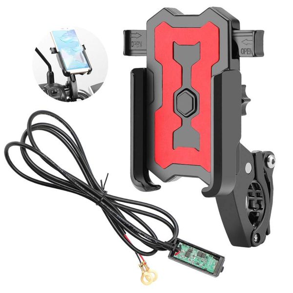 

car & truck racks bike mobile phone holder waterproof motorcycle support for man motor handlebar mount stand with usb rechargeable