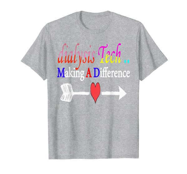 

dialysis technician should see my heart funny cool gift t-shirt, White;black
