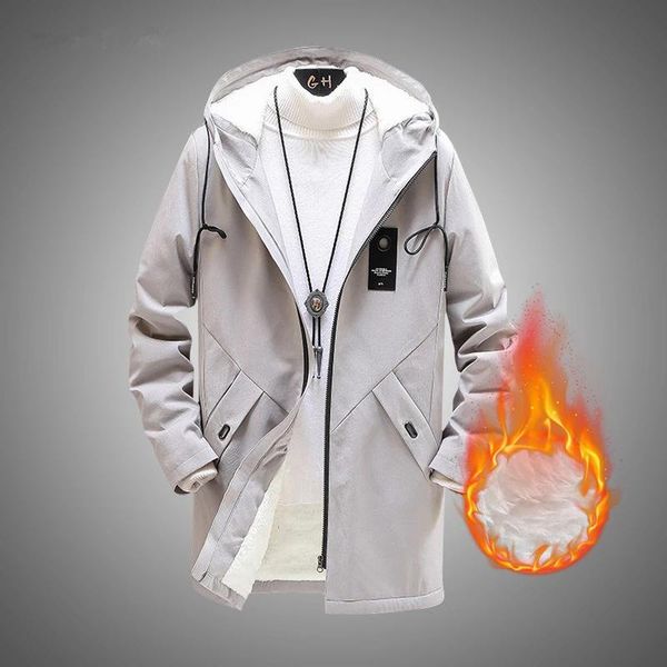

men's jackets 2021 mens and coats fleece winter slim fit casual hooded streetwear windbreaker outwear, Black;brown