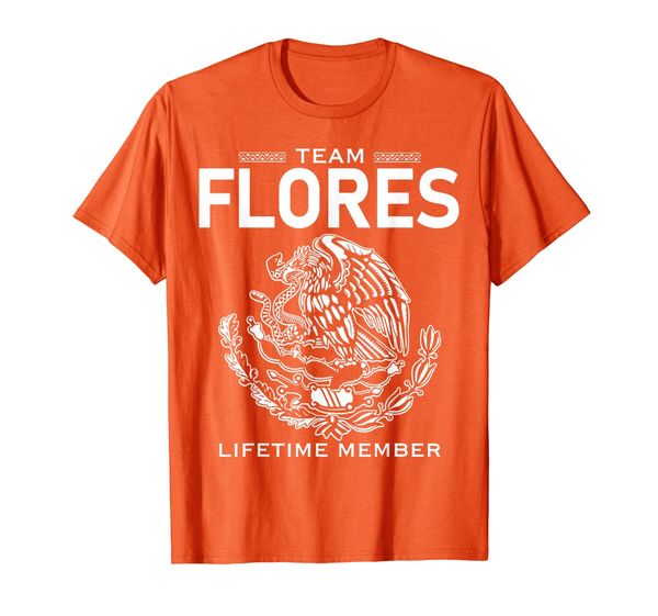 

team flores lifetime member gift shirt proud surname t-shirt, White;black