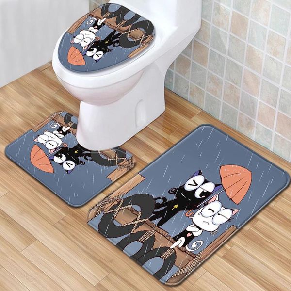 

toilet seat covers cartoon cute style wc anti slip bathroom accessories cover cushion 3 sets