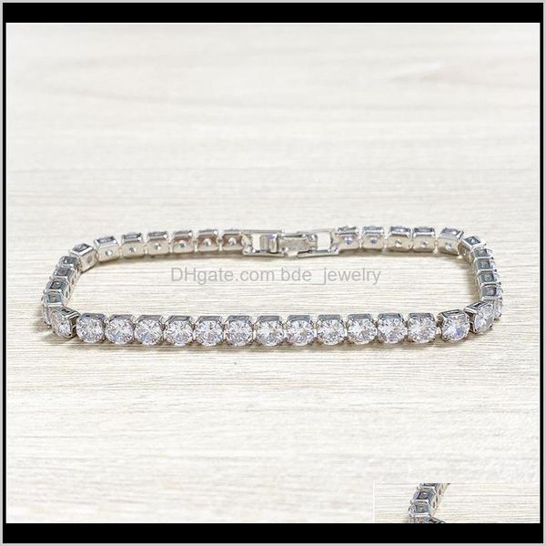 

other jewelryiced out chains jewelry hip hop designer cuban link chain diamond women bracelets charms love rappe dff0692 drop delivery 2021, Golden;silver