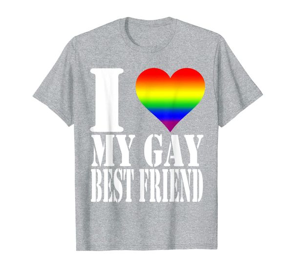 

i love my gay friend t-shirt, White;black