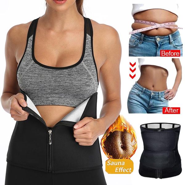 

women workout waist trainer double cincher trimmer belt tummy control sport sweat girdle body shaper weight loss women's shapers, Black;white