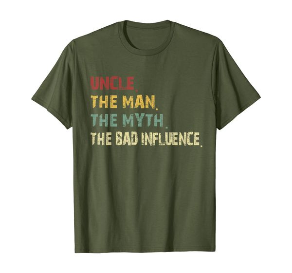 

Uncle the Man the Myth the Bad Influence Retro Vintage shirt, Mainly pictures
