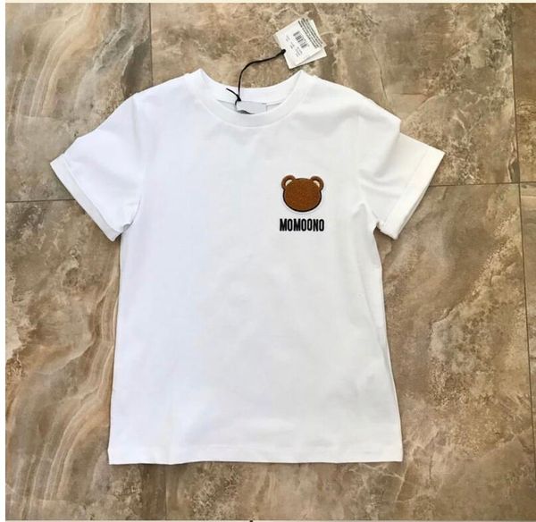 

kids fashion tshirts new arrival short sleeve tees boys girls children casual letter printed with bear pattern t-shirts pullover, Blue