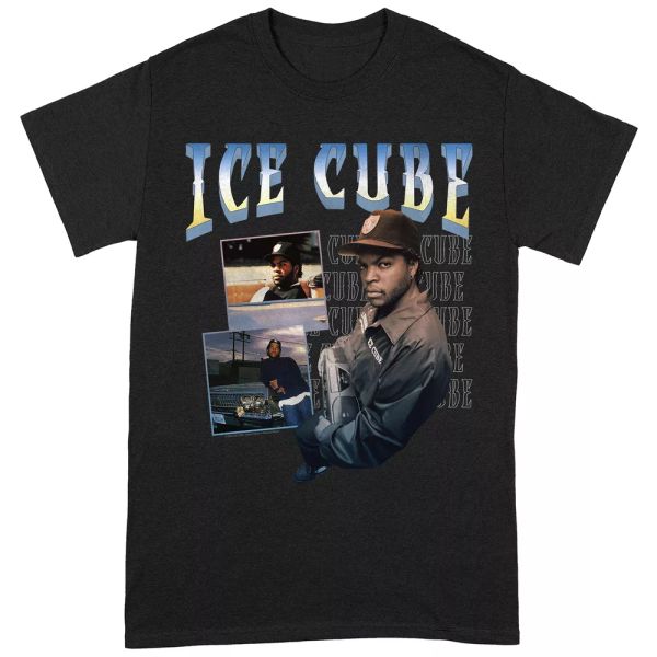 

ice cube blues licensed men t-shirt, White;black