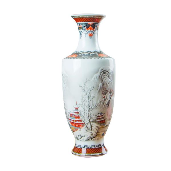 Vasi Classico Cinese Tradizionale Antico Jingdezhen Vaso Di Fiori In Porcellana Per La Decorazione Dell'ufficio Domestico