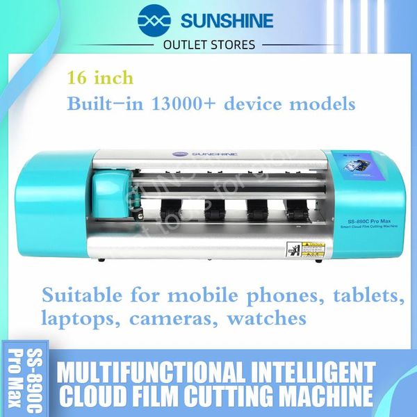 

power tool sets original sunshine ss-890c pro max smart cloud film cutting machine, mobile phone tablet watch front rear hydraulic cutter