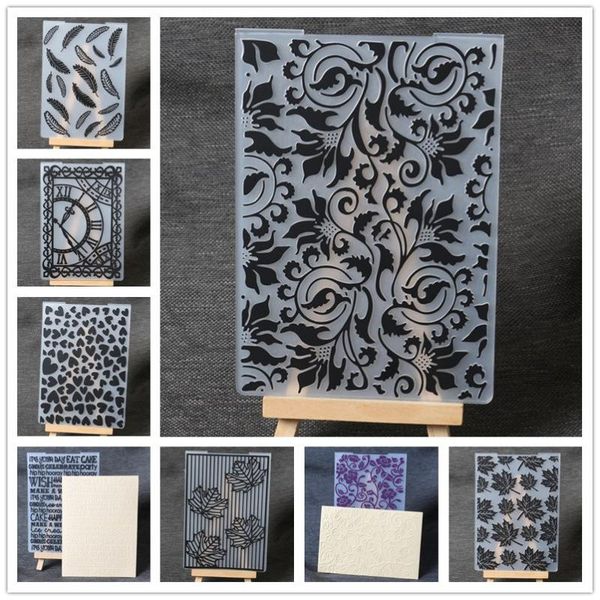 

craft tools heart flower lace leaves plastic embossing folder for scrapbooking paper card making diy decoration
