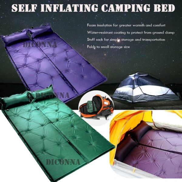 

cushion/decorative pillow 1pcs inflating camping roll mat inflatable air mattress sleeping bed pad