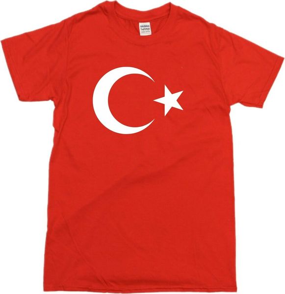 

turkish flag t-shirt-football, ottoman, istanbul, moon crescent, star,, White;black