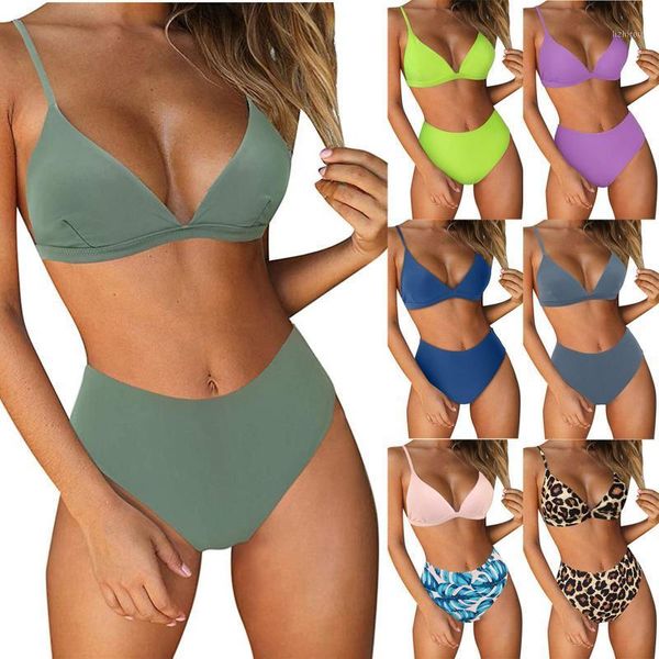 

women's swimwear swimsuit women bikini set bikinis bandeau padded push up beachwear baÃ±ador 2021, White;black