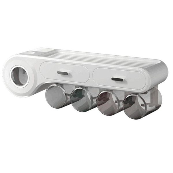 

toothbrush holders holder for bathroom multifunction household item auto toothpaste squeezer storage shelves