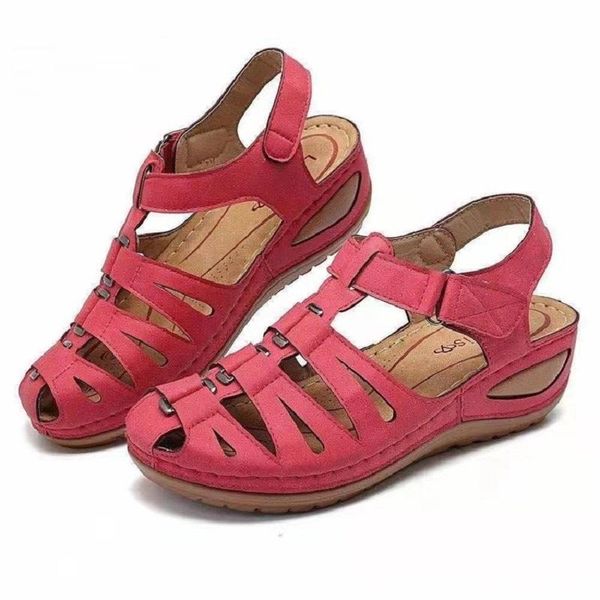 

sandals 2021 women summer fashion women's flat shoes casual baotou comfortable adult, Black