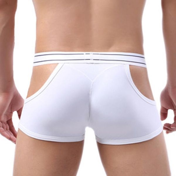 

underpants comfortable ice silk l~2xl mens panties shorts solid trunks, Black;white