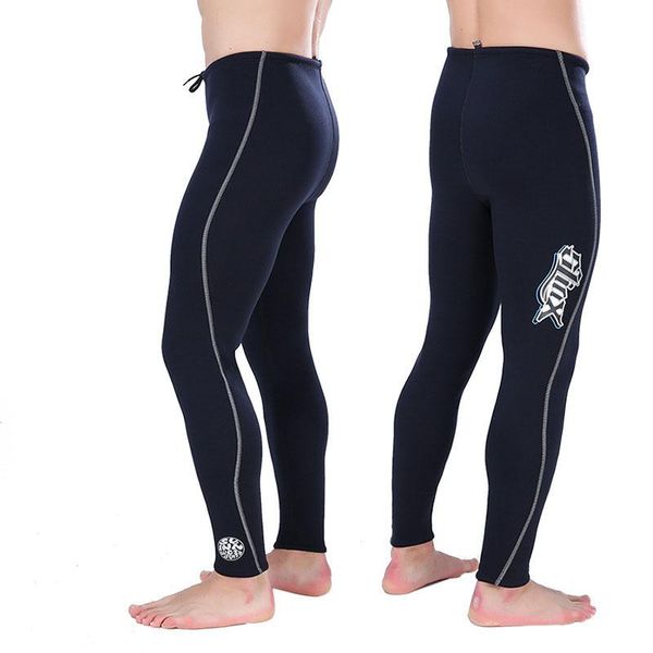 

one-piece suits 2021 high waist and long winter swimming trunks super suede inside diving suit 3mm cold warm trousers1309