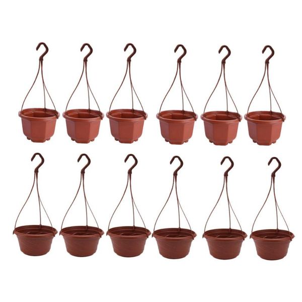 

planters & pots 12pcs hanging flower pot balcony orchid pendant chic suspended flowerpot