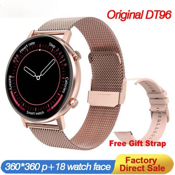 

dt96 smart watch men 1.3 inch retina full touch screen 360*360 ip67 smartwatch heart rate fitness bracelet women smartwatch