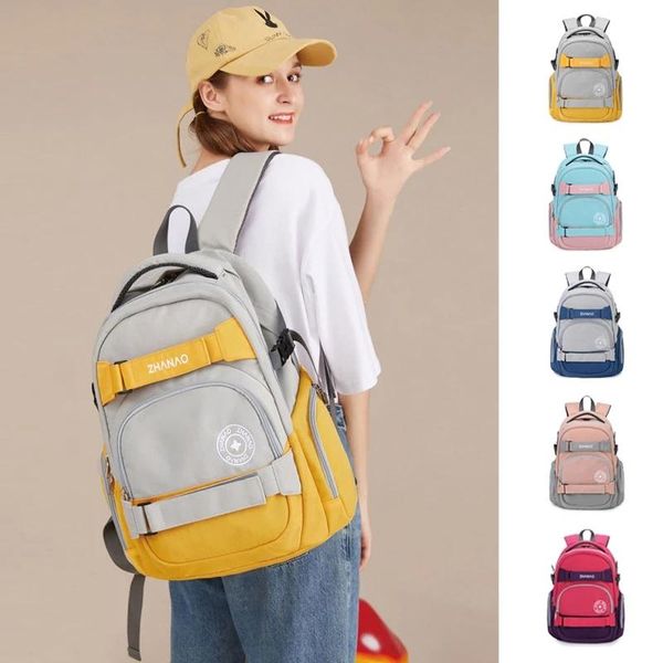 

school bags fabric women's backpack laplarge college student high bag for women teenager youth female back to