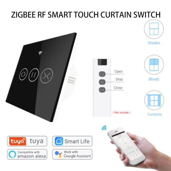 

smart home control app remote blind shutter tuya life eu us zigbee rf curtain touch switch voice by google alexa echo
