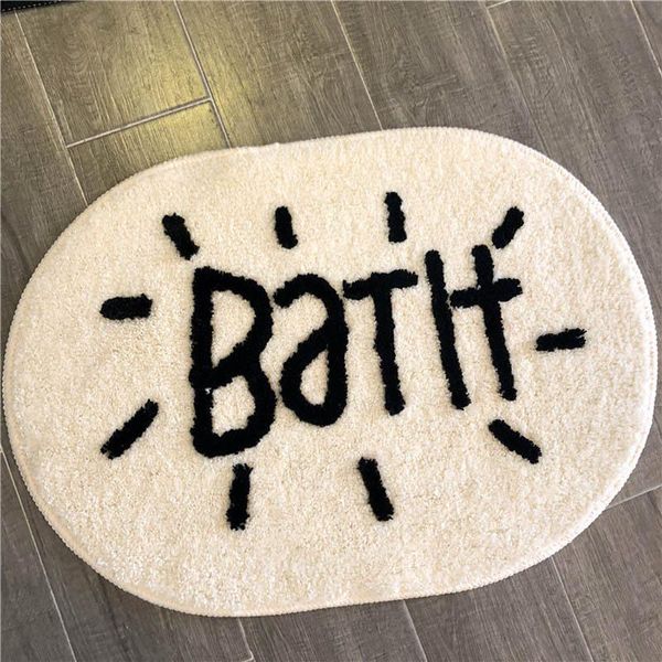 

carpets cartoon hallway porch area rug for home livingroom door mats suck water bath carpet styling letter design non- slip foot mat