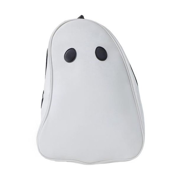 

backpack wacky funny ghost designer school students girls travel mochila rucksack book bag black white
